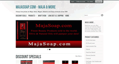 Desktop Screenshot of majasoap.com